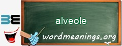 WordMeaning blackboard for alveole